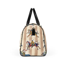 Load image into Gallery viewer, Faux Leather Travel Bag - Butch Thunderhawk Ledger Horses
