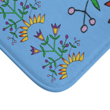 Load image into Gallery viewer, Bath Mat - Unique Midwest floral drawn by Butch Thunderhawk
