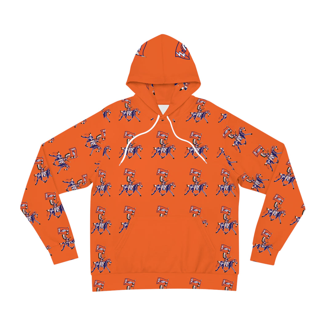 Bronco Hand-Drawn Hoodie — Native-Inspired Stadium Style