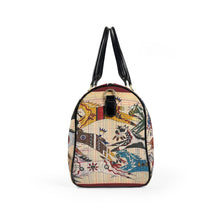 Load image into Gallery viewer, Faux Leather Travel Bag – Butch Thunderhawk Ledger Horses
