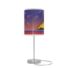 Load image into Gallery viewer, White Corn Wear NAC Lamp on a Stand
