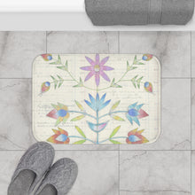 Load image into Gallery viewer, Unique Floral Artwork by Butch Thunderhawk Bath Mat
