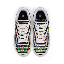 Load image into Gallery viewer, Women's Low-Top Leather Sneakers – Native Ledger Floral
