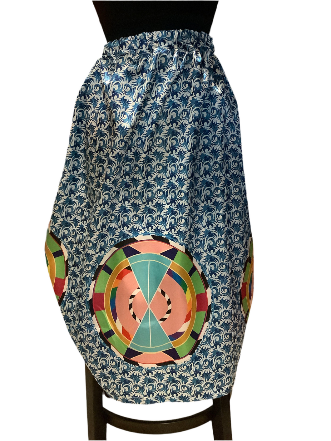 Crow inspired Blue pattern
