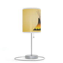 Load image into Gallery viewer, White Corn Wear NAC Lamp on a Stand
