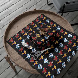 Gift Wrap Papers - Womens Fancy Dancer Powwow Dancer Angie Gillette Design
