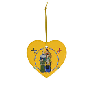Ceramic Ornament, 4 Shapes