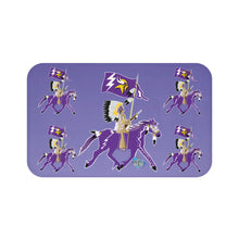 Load image into Gallery viewer, Vibrant Purple Horse Bath Mat - Cozy Bathroom Decor, Riding Enthusiasts Gift, Horse Lover's Accessory, Fun Home Addition
