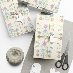 Gift Wrap Papers - Floral Ledger Art