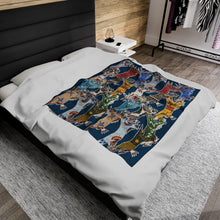 Load image into Gallery viewer, Collab Velveteen Plush Blanket
