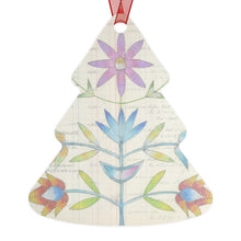 Load image into Gallery viewer, Traditional Dancer with Floral Ledger metal ornament
