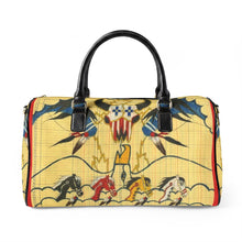 Load image into Gallery viewer, Western Cowboy Faux Leather Travel Bag - Butch Thunderhawk Artwork
