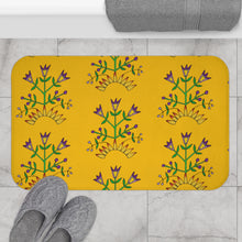 Load image into Gallery viewer, Bath Mat - Unique Midwest Floral drawn by Butch Thunderhawk
