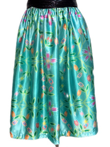 Teal Gradient Floral