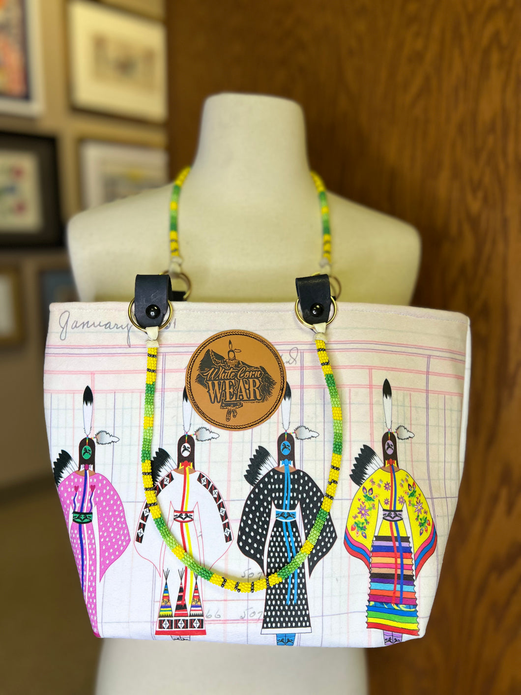 Custom Velvet Purse with custom satin lining and beaded handles