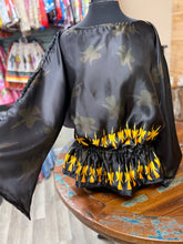 Load image into Gallery viewer, Satin Blouse NAC Waterbirds on black
